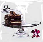 cake stand & dome olivia 33cm